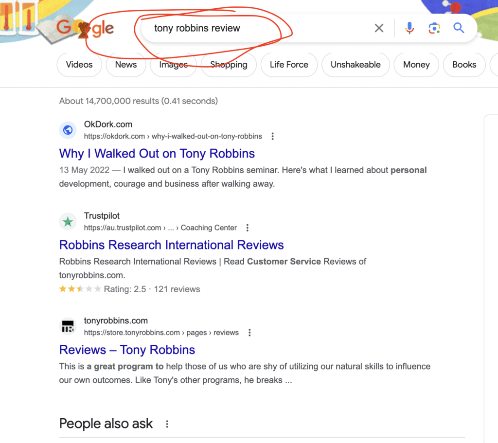 funnel hacking with google search
